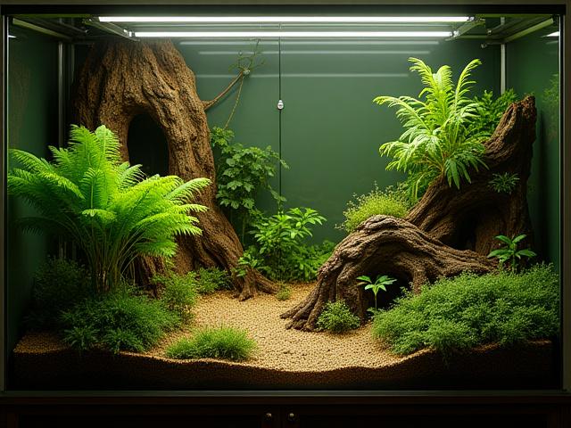 Massgeschneidertes Terrarium Design für Reptilien