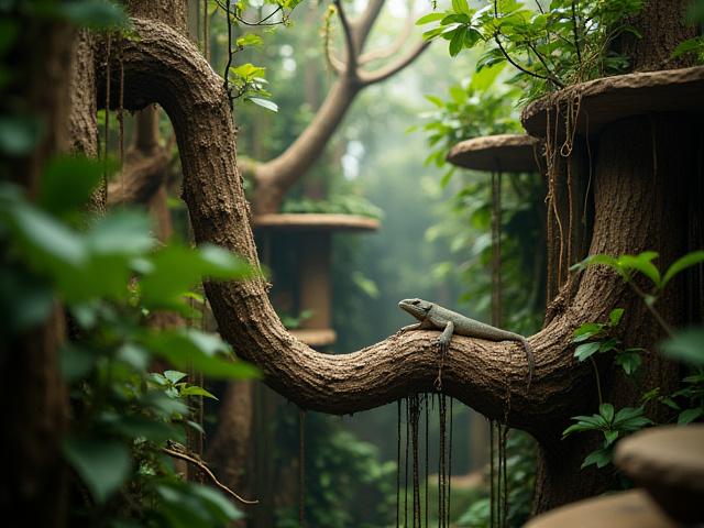 Detailansicht eines Baum-Terrariums